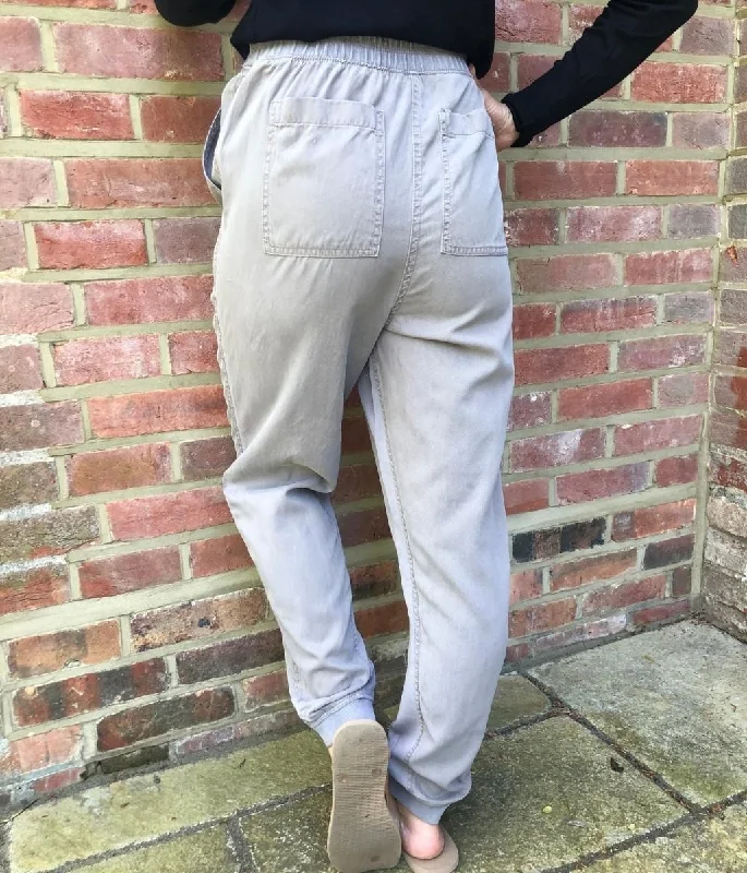 Grey Tencel Joggers