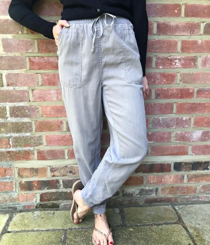 Grey Tencel Joggers