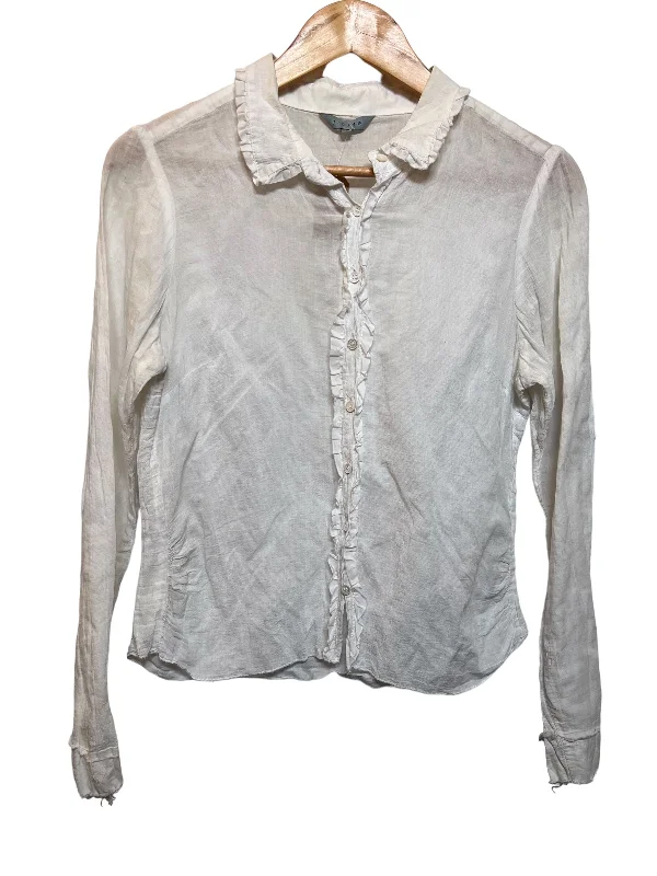 Jigsaw Women's White Blouse (Size L)