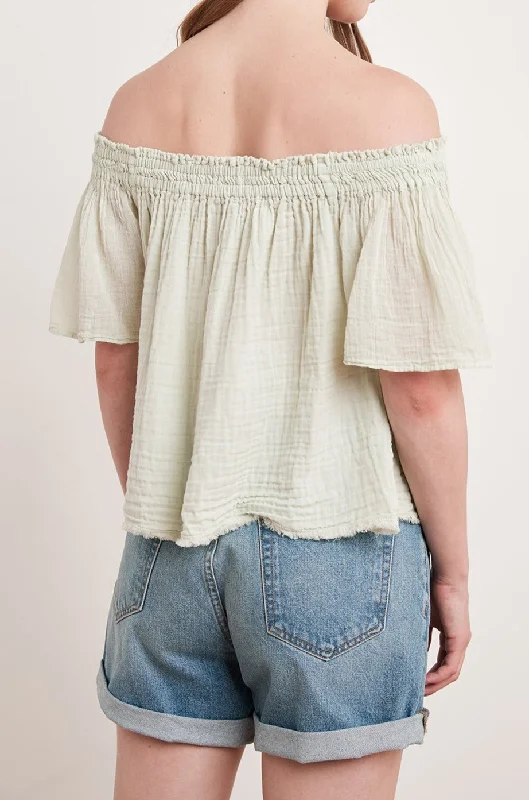 JULIE COTTON GAUZE TOP