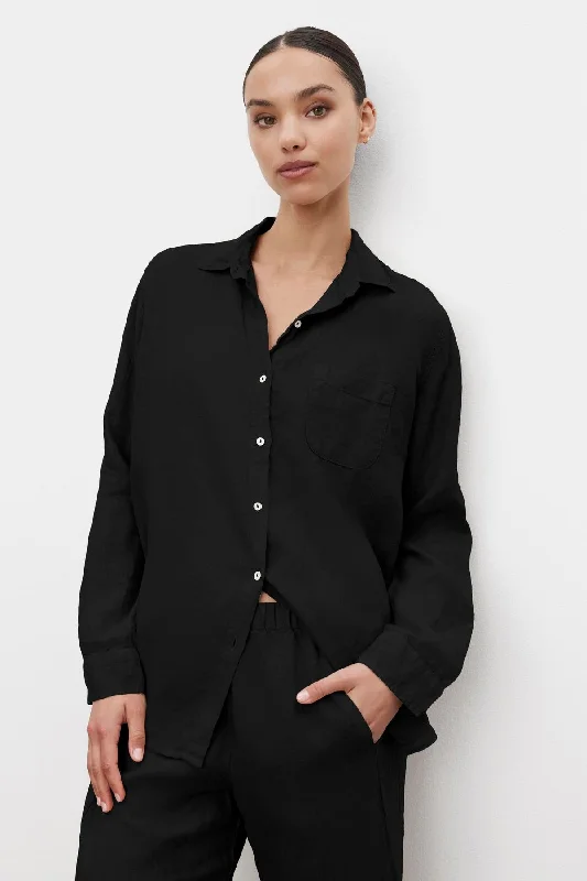 BLACK-WOVLINEN / x-small