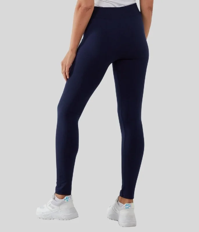 Navy Fleece Lined Leggings