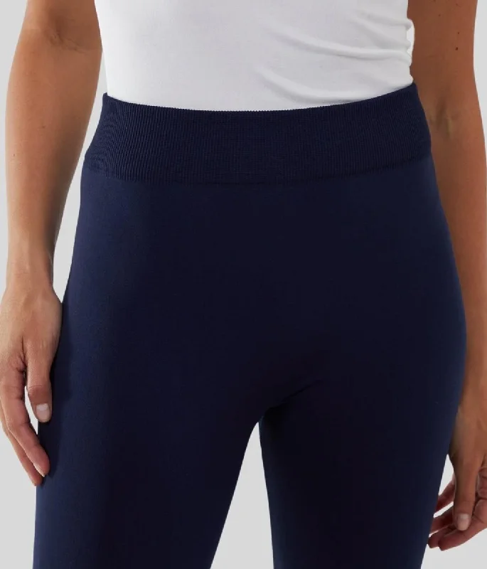 Navy Fleece Lined Leggings