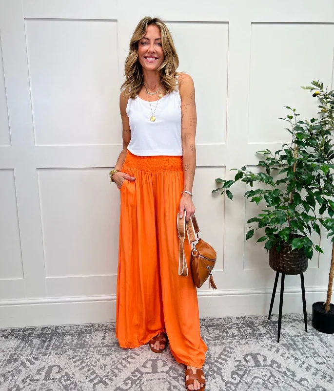 Orange Culotte Trousers