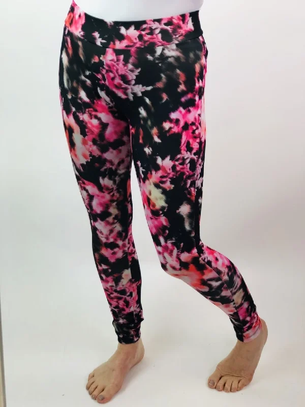 Pink & Black Print Gym Leggings