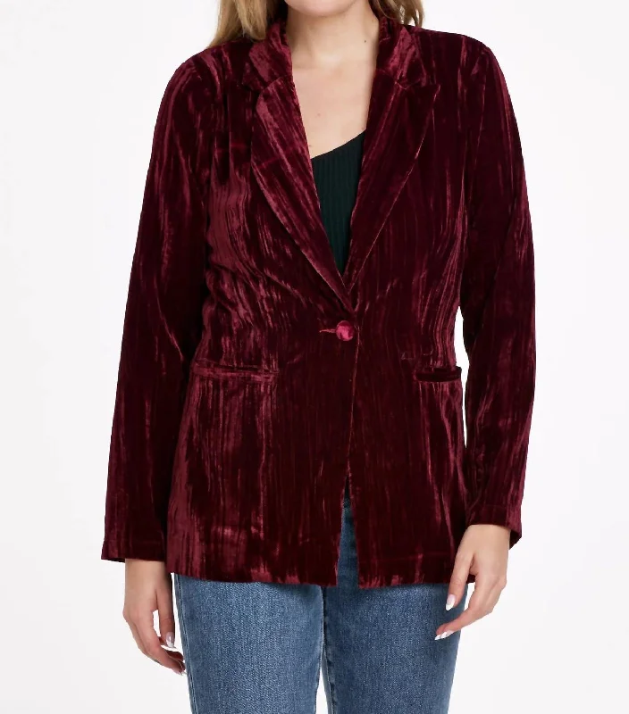 Plum Wylie Blazer In Red