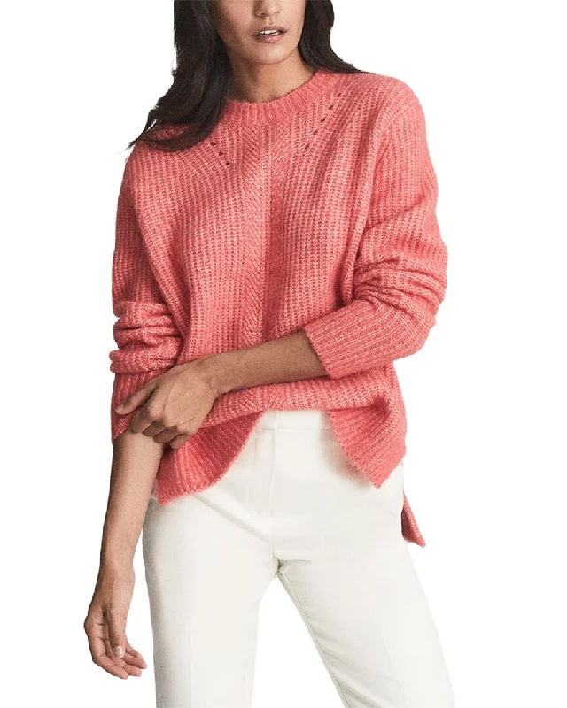 Reiss Emma Waffle Knit Wool & Alpaca-Blend Jumper