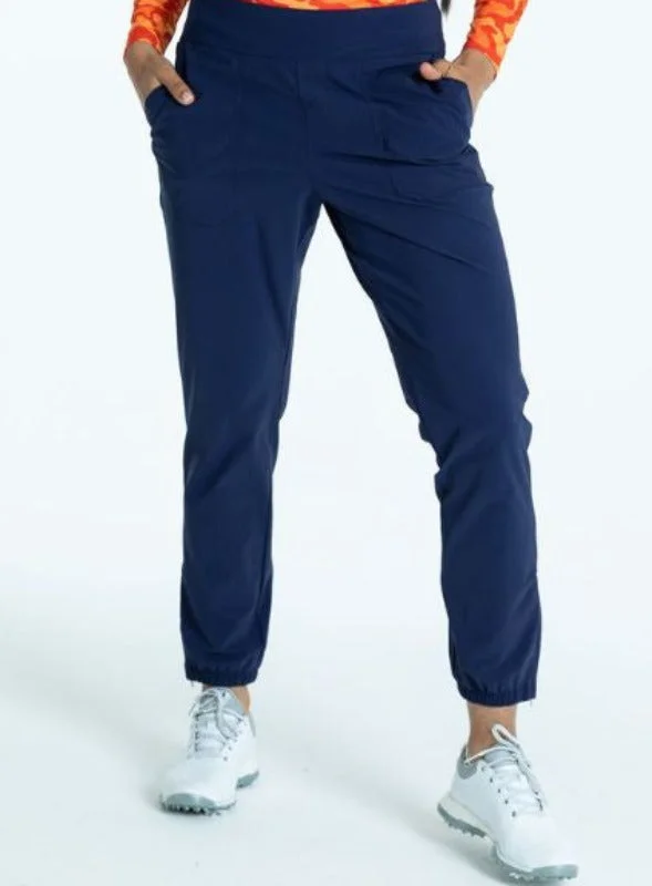 Tailored and Trim Golf Jogger Pants - Navy Blue - FINAL SALE