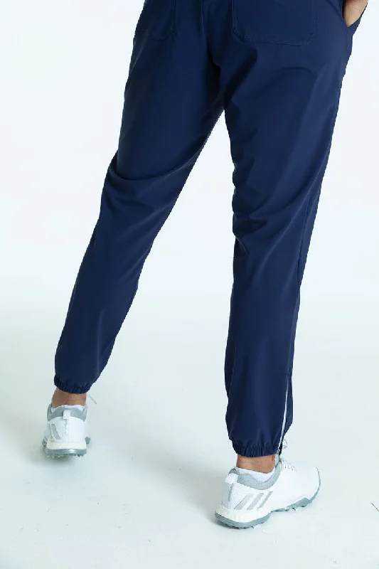 Tailored and Trim Golf Jogger Pants - Navy Blue - FINAL SALE