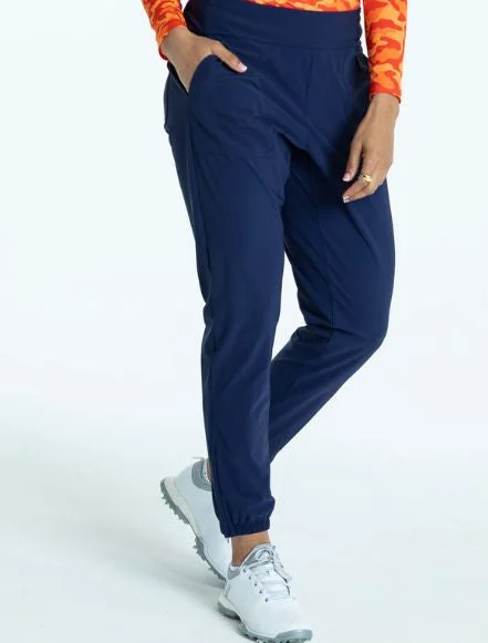 Tailored and Trim Golf Jogger Pants - Navy Blue - FINAL SALE