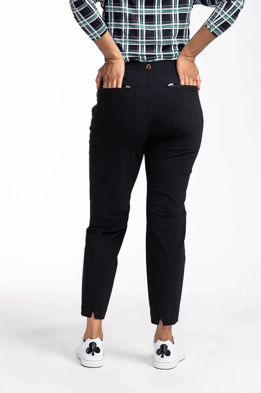 Tailored Crop Golf Pants - Black