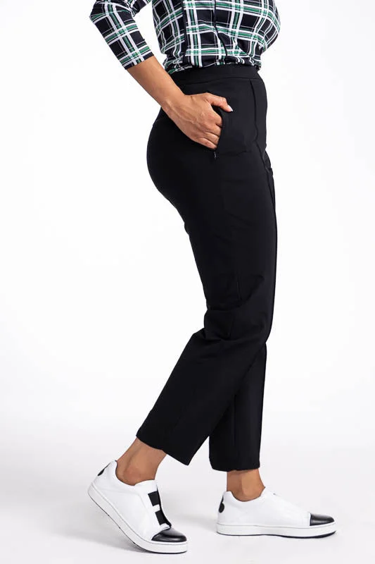 Tailored Crop Golf Pants - Black