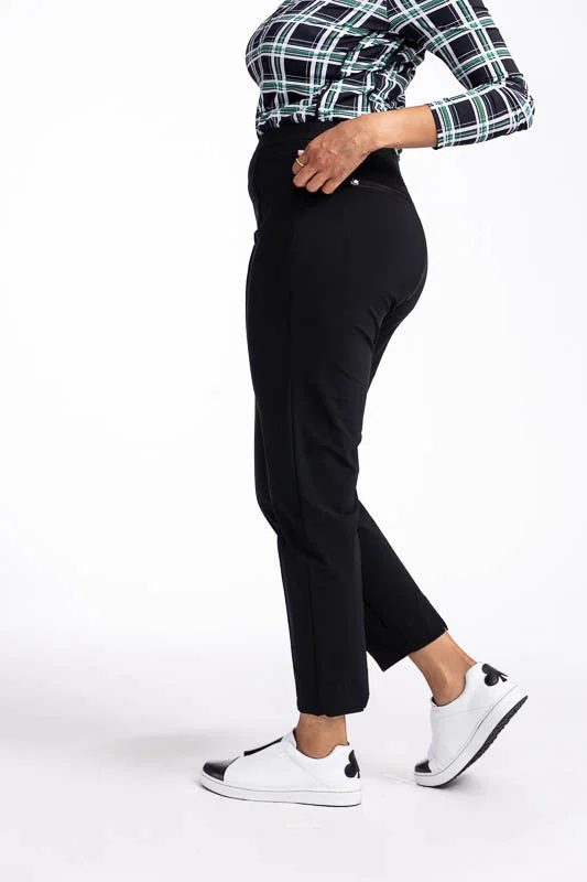 Tailored Crop Golf Pants - Black