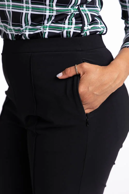 Tailored Crop Golf Pants - Black