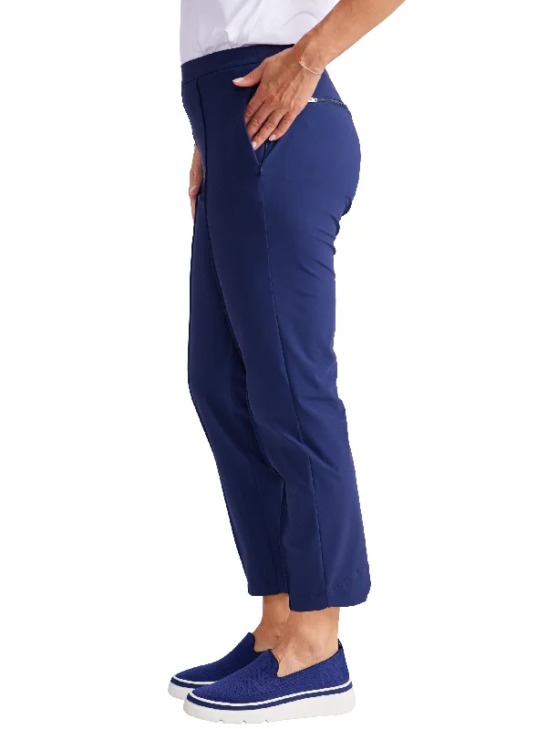 Tailored Crop Golf Pants - Navy Blue