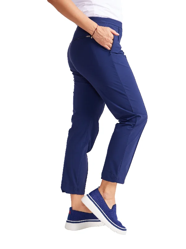 Tailored Crop Golf Pants - Navy Blue