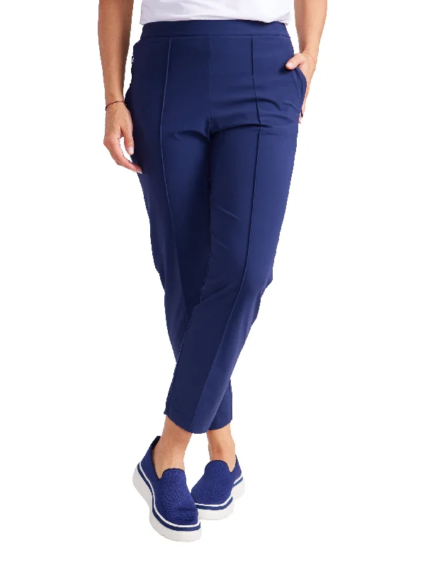 Tailored Crop Golf Pants - Navy Blue