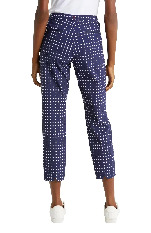 Tailored Crop Golf Pants  -  Domino Navy