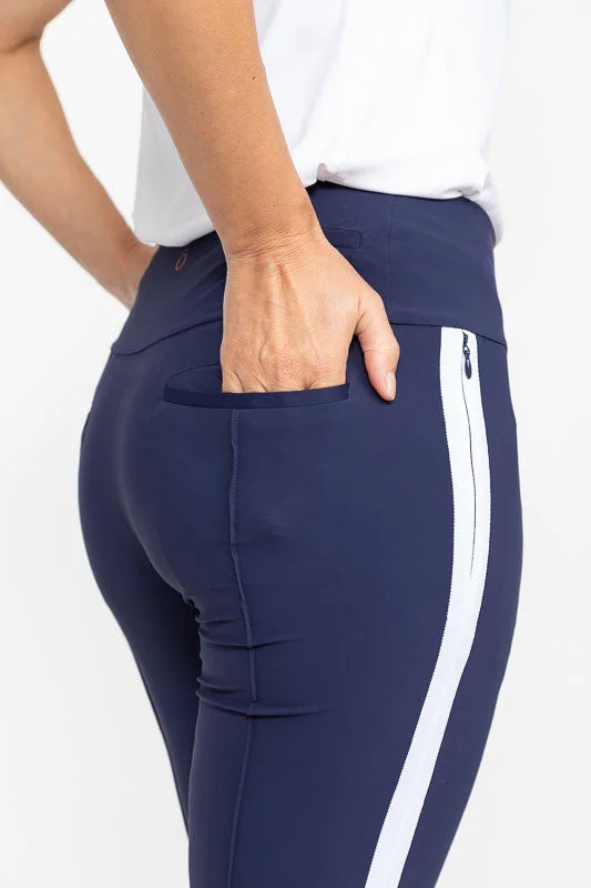 Tailored Track Golf Pants  - Navy Blue