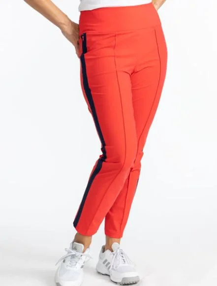 Tailored Track Golf Pants - Tomato Red