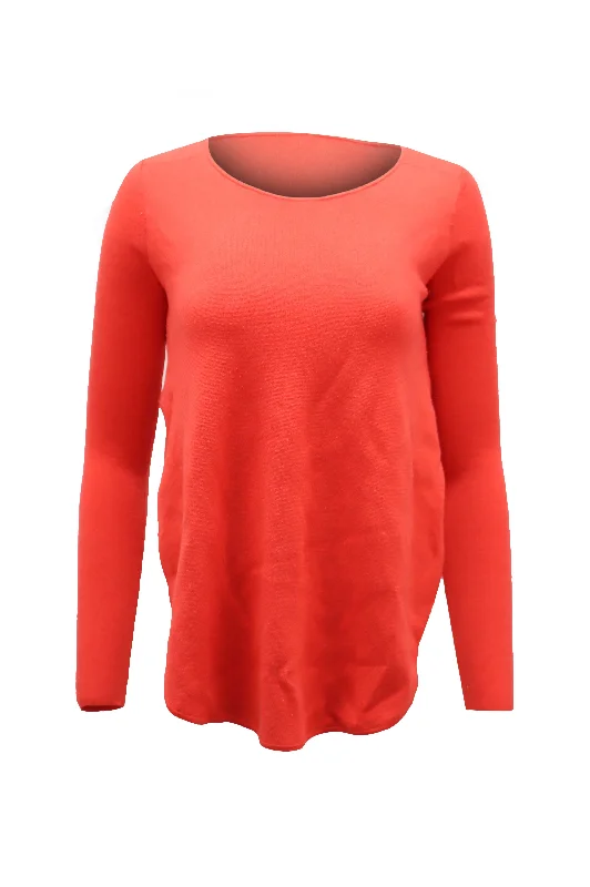 Theory Sweater in Coral Wool