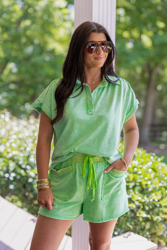 Vacay Trends Washed Green Set