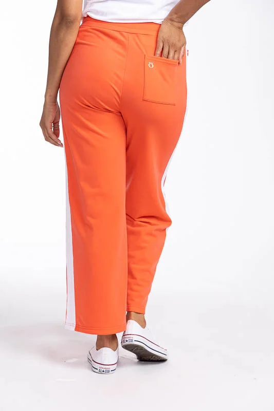 Wide Leg Crop Pants - Coral Red - FINAL SALE