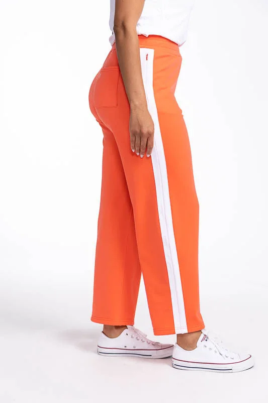 Wide Leg Crop Pants - Coral Red - FINAL SALE