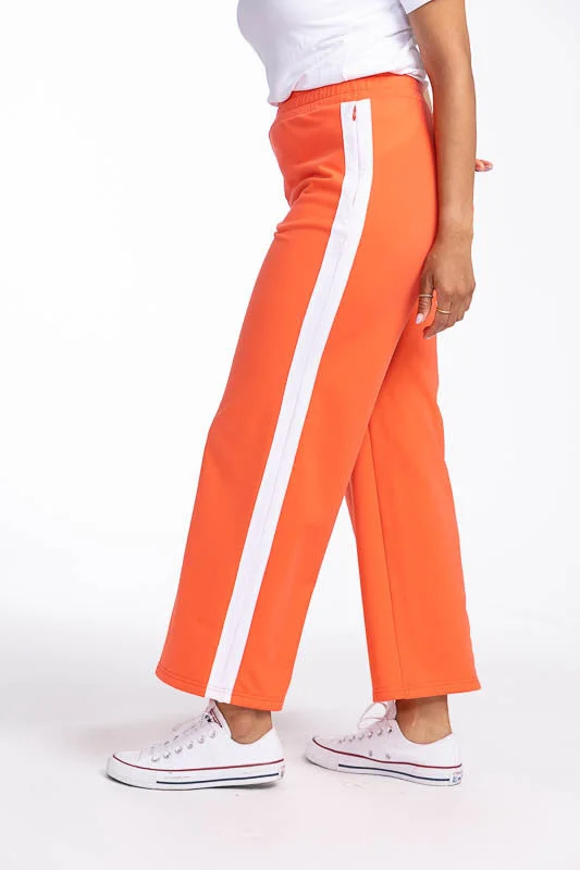 Wide Leg Crop Pants - Coral Red - FINAL SALE