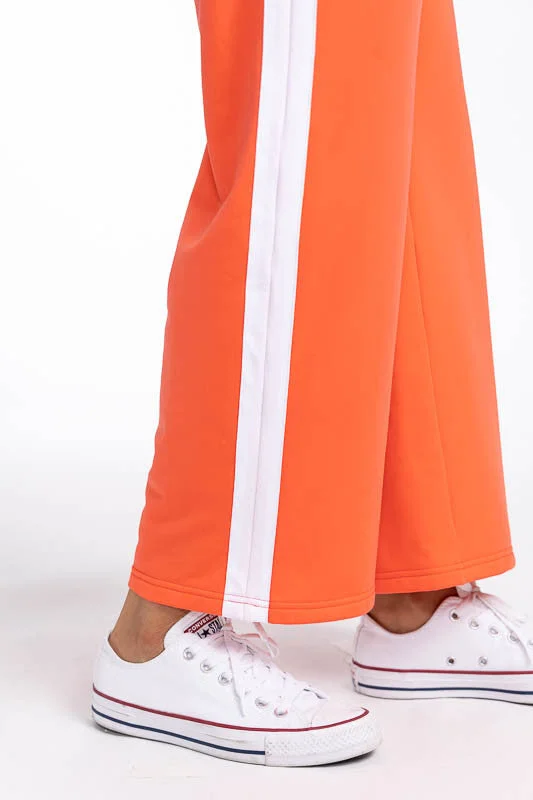 Wide Leg Crop Pants - Coral Red - FINAL SALE