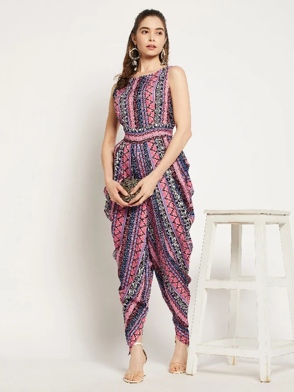 S / Pink Tribal Print