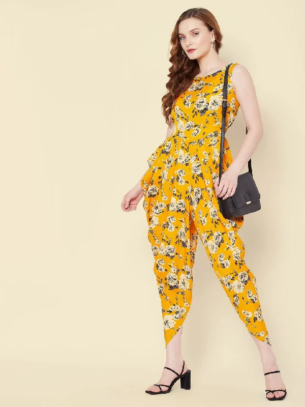 S / Printed Yellow Floral