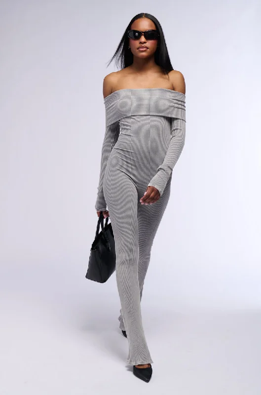 MIND YOUR BUSINESS KNIT JUMPSUIT