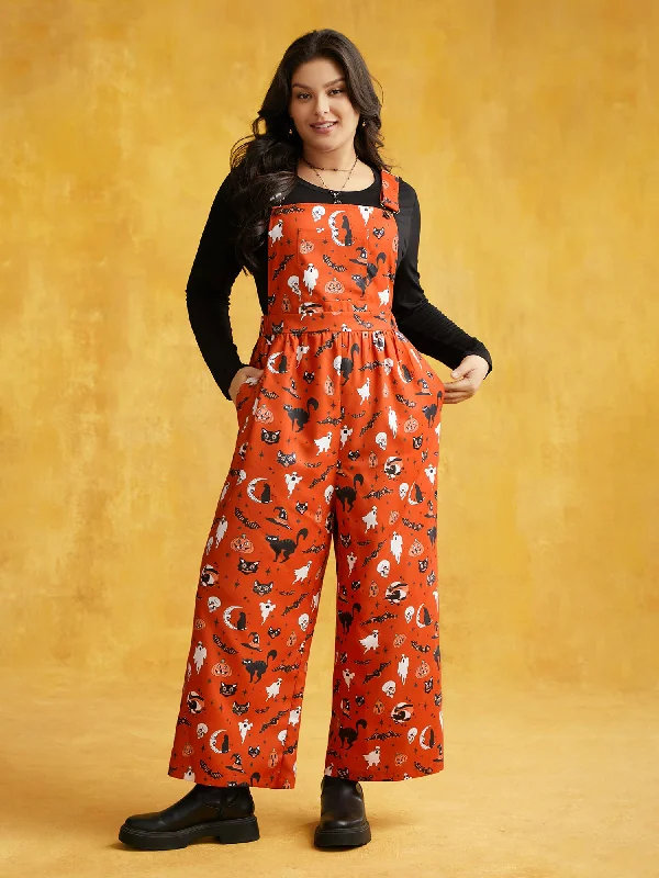 Pumpkin Patch Adjustable Straps Jumpsuit