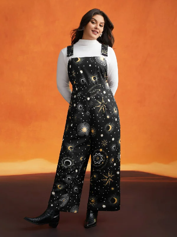 Starry Night Printed Cami Jumpsuit